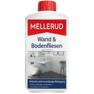 Mellerud Unterhaltsreiniger für Fliesen, 1 Liter - Reinigungsmittel für Wand- und Bodenfliesen, beseitigt hartnäckige Kalk- und Wasserflecken. Ideal für Badezimmer und Wohnbereiche, wirkt farbauffrischend und ist Made in Germany.