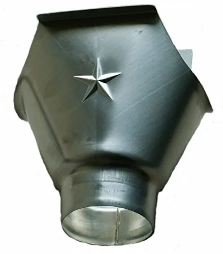 Einhängestutzen 285-er Titanzink für Dachrinnen mit Rohrabgang in 76, 80, 87 und 100 mm (L)