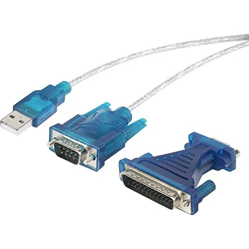 Renkforce USB 1.1 Adapter [1x D-SUB-Stecker 9pol., D-SUB-Stecker 25pol. - 1x USB 1.1 Stecker A] 40.00 cm vergoldete Ste