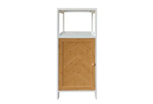 HTI-Living Beistellschrank Ilian Weiß mit Holzoptik