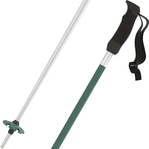 Atomic Redster Q Skistock - 125 cm, grün/silber - Alpin-Stöcke mit robuster 4 Aluminium-Konstruktion für hohe Stabilität und Langlebigkeit. Ergonomischer Griff und verstellbare Schlaufe bieten sicheren Halt für sportliche Skitage.
