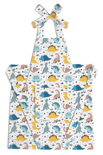 Amilian Kochschürze - Kinderschürze mit Tasche - Schürze zum Kochen, Malen, Spielen, (Backschürze für Jungen und Mädchen zum Basteln und Backen, Koch- und Malschürze), Kinder Küchenschürze aus 100% Baumwolle