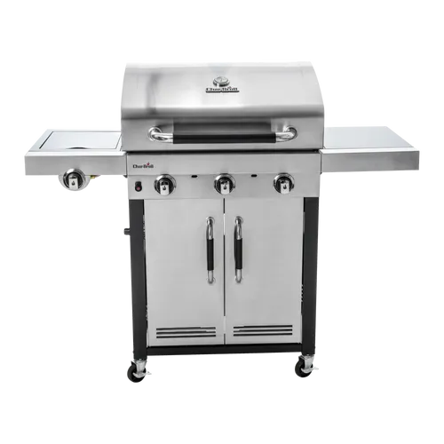 CHAR-BROIL ADVANTAGE 345S 3-Brenner Gasgrill - Grill mit 7.03 kW Leistung, integriertes Thermometer und großzügiger Grillfläche, ideal für BBQ-Liebhaber und gesellige Grillabende.