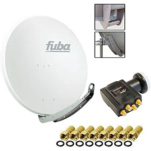 Fuba DAA 850 Digital Sat Schüssel Weiß 85x85cm von Fuba