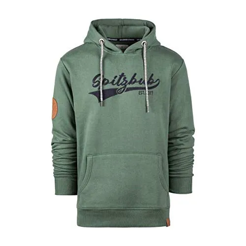 Spitzbub Herren Hoodie Pullover Johannes-Gustav, Grün, S in grün von Spitzbub