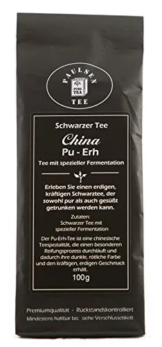 Paulsen Tee Schwarzer Tee China Pu-ERH 100g