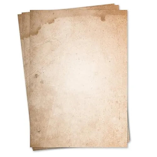 Briefpapier Set Natur Motiv I 50 Blatt 90 g/m² DIN A4 I stilvolles Schreibpapier vielseitig verwendbar braun beige I Geburtstag Urkunde Speisekarte I dv212