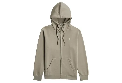 G-STAR Raw C.V. Herren Premium Core Zip Hoodie Sweatshirt, Beige, M - Stylischer Kapuzensweater mit durchgehendem Reißverschluss und Kängurutaschen. Ideal für lässige Outfits und komfortablen Tragekomfort im Alltag.