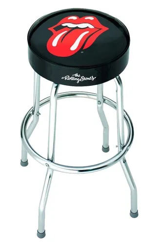 The Rolling Stones Tongue Barhocker in silber von Rocksax