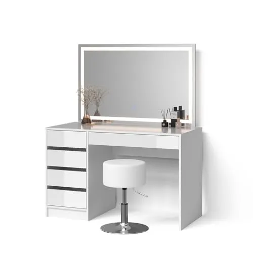 Livinity® Schminktisch Imola mit LED-Spiegel von Livinity