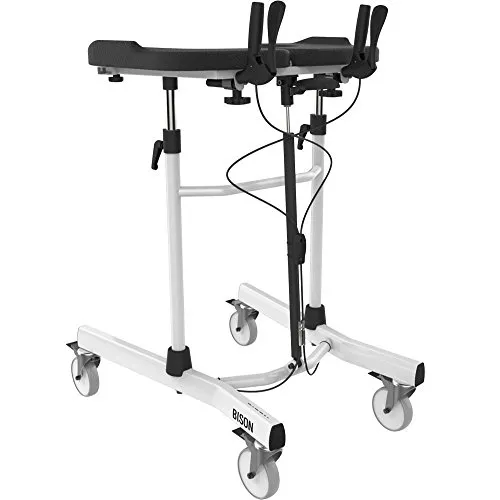 Produktbild FabaCare Premium Gehhilfe Alumium Gehtrainer Bison, höhenverstellbar, Laufhilfe bis 150 kg, Lauflernhilfe, mit Spezialversiegelung