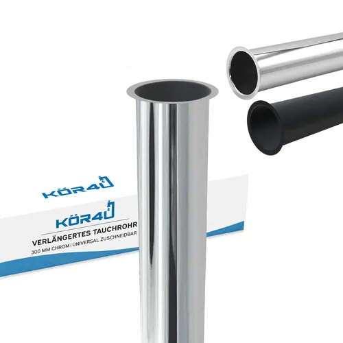 kör4u verlängertes Tauchrohr zu K12518/K12526 300mm chrom