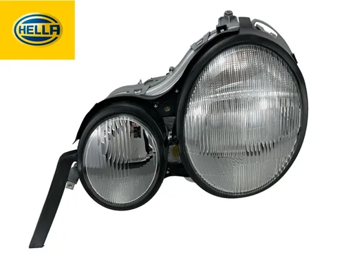 HELLA Hauptscheinwerfer für Mercedes W210 E-Klasse LINKS H7 - Frontscheinwerfer mit OE-Zertifizierung, inklusive Glühlampen, ideal für die Mercedes E-Klasse W210 und S210, sorgt für optimale Sichtbarkeit und Sicherheit im Straßenverkehr.