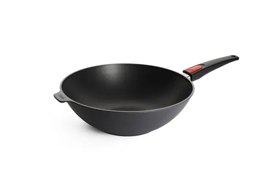 WOLL Wok Diamond Lite Wok 32 cm - Pfanne aus Aluminiumguss mit abnehmbarem Griff, ideal für Induktion und spülmaschinenfest, 4,6 l Fassungsvermögen und Made in Germany.