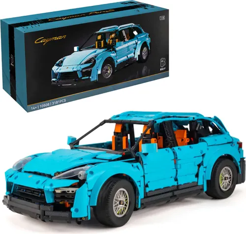 Technik Klemmbausteine Sportwagen Porsche Cayenne 3181 Teile Kbox Modell 10508