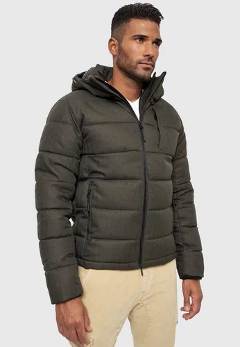 Indicode Herren Hebert Steppjacke - Coole Winterjacke in Daunenjacken-Optik, XL - Funktionsjacken mit raffinierten Steppnähten und glänzenden Details, ideal für stilvolle Winterlooks. Seitliche Reißverschlusstaschen bieten sicheren Stauraum.