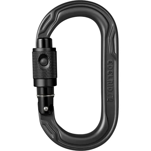 Edelrid Oval Power 2500 Permalock Karabiner - Leichter Karabiner mit Drei-Wege-Verschluss - Karabiner, ideal für Kletterer, mit sicherem Drei-Wege-Verschluss und leichtem Design für optimale Handhabung.