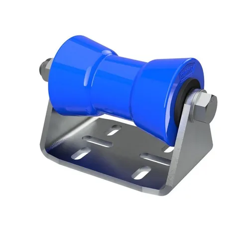 SUPROD Auffahrrampe Polyurethan Kielrolle mit Halter B Sliprolle verzinkt