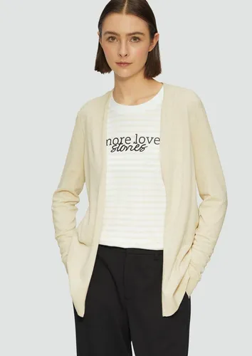 s.Oliver Feinstrick Strickjacke ohne Verschluss in Beige von s.Oliver