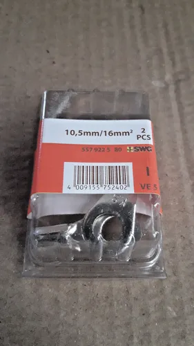 SWG Lötkabelschuhe, 10,5 mm/16 mm², verzinnt, DIN 46211,