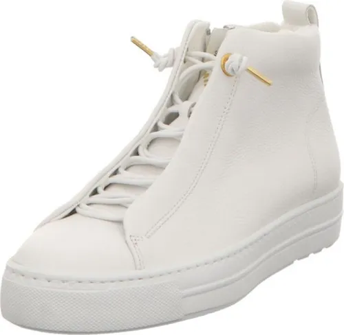 Paul Green Damen Sneaker High 5283 Weiß 40 1/2 EU - Sneaker aus hochwertigem Glattleder mit bequemem Gummizug und Reißverschluss für einfaches Anziehen. Ideal für stilvolle Freizeitlooks und höchsten Tragekomfort.
