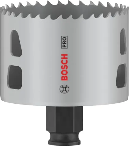 Bosch 1x PRO Multi Material Power Change Plus Lochsäge (für Weichholz, Trockenbauwand, Ø 68 mm, Professional Zubehör Bohrmaschine)