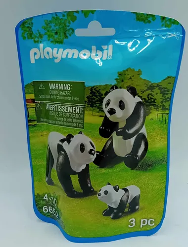 Playmobil 6652 2 Pandas mit Baby Pandabär Panda Bär  CITY LIFE Tierfiguren NEU