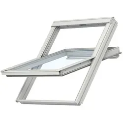 Produktbild VELUX INTEGRA Solar Dachfenster GGU 008430 Schwingfenster Kunststoff ENERGIE Fenster, 66x118 cm (FK06)