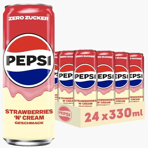 Pepsi Zero Zucker Strawberry 'n' Cream von Pepsi