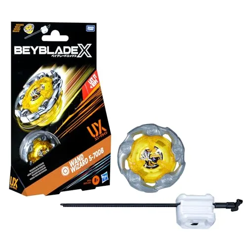 Beyblade X Wand Wizard 5-70DB UX Starter Pack Set mit Ausdauer Typ Top und Launcher; Authentische Takara Tomy Battle Tops Spiele/Spielzeug für Jungen und Mädchen ab 8 Jahren