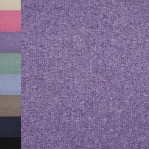 MAGAM-Stoffe Adele super weicher Strickstoff für Kleidung Meterware ab 50cm (04. Meliert lila)