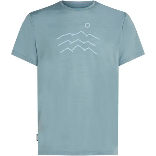 Icebreaker Herren 125 Cool-Lite Sphere Across T-Shirt (Größe M, blau)