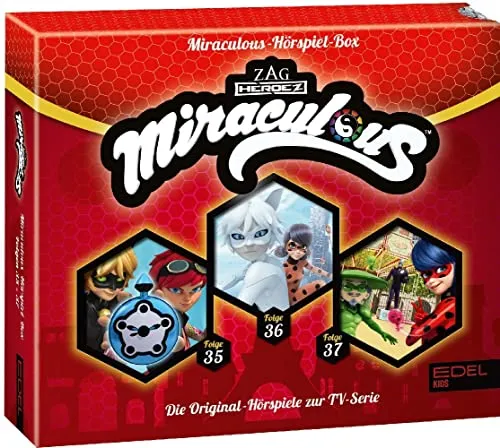 Miraculous - Geschichten von Ladybug & Cat Noir - Die Hörspiel-Box mit den Folgen 35 - 37 - Die Original-Hörspiele zur TV-Serie