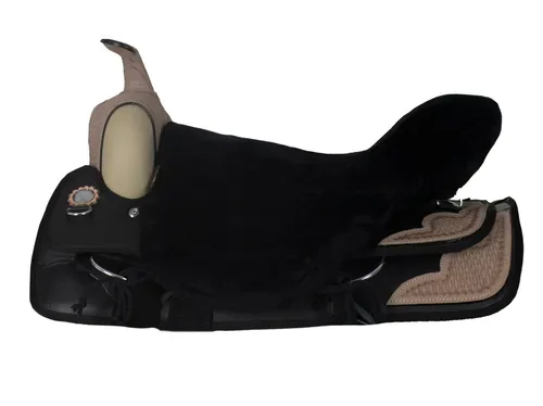 Engel Reitsport Lammfell Sattelsitzbezug für Westernsättel - Fahrradsattelüberzüge aus 100% Merino Lammfell, atmungsaktiv und temperaturausgleichend, ideal für optimalen Komfort beim Reiten.