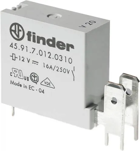 Finder 45.91.7.012.0311 Printrelais 12 V/DC 16A 1 Schließer 1St.