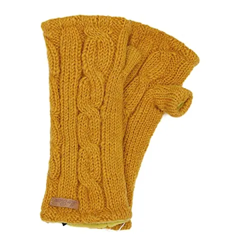 McRon Damen Gestrickte Pulswärmer Emily Safran 258