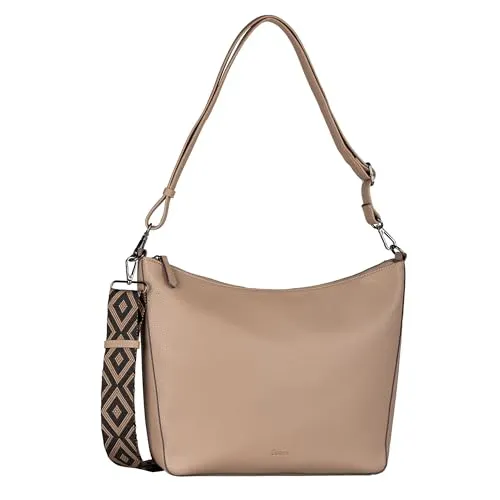 Gabor Schultertasche Linda, stilvolle Polyurethan-Tasche - Schultertasche Linda aus Polyurethan für trendbewusste Damen, mit praktischem Reißverschluss und verstellbarem Umhängeriemen für optimalen Tragekomfort.