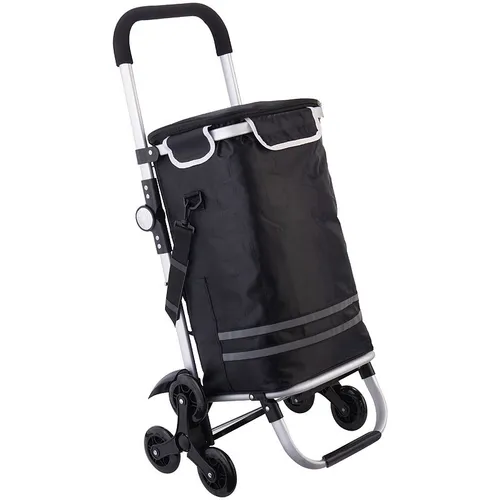 Produktbild Xcase Klappbarer Treppensteiger-Einkaufstrolley mit Kühlfach, 46 l, 25 kg