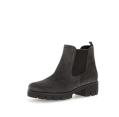 Gabor Damen Chelsea Boots - Wanderschuhe, warm gefüttert mit einem bequemen Blockabsatz von 5 cm, ideal für Übergangszeiten und stilvolle Auftritte.