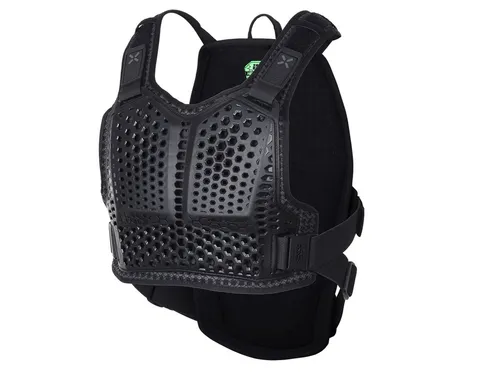 iXS Protektor Hex Pullover Oberkörper-Schutzweste schwarz - Unisex Erwachsene, aus strapazierfähiger Polyestermischung, ideal für den Einsatz beim Mountainbiken. Schützt den Oberkörper und bietet hohen Tragekomfort.