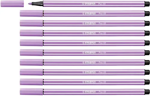 STABILO - Premium-Filzstift - Pen 68-10er Pack - flieder