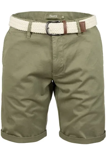 REPUBLIX Chinoshorts GAEL Herren Bermuda Short Hose Regular Fit - Bequeme Herren Chinoshorts im Regular Fit mit Gürtel, aus pflegeleichtem Materialmix für optimalen Tragekomfort. Ideal für warme Tage!