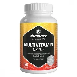 Multivitamin Daily ohne Jod vegetarisch Kapseln - Arzneimittel mit 13 essenziellen Vitaminen für optimale Gesundheit, ideal für Vegetarier und sorgt für beste Bioverfügbarkeit.
