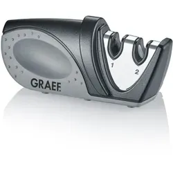 GRAEF Manueller Diamant-Handmesserschärfer Piccolo - Präzises Nachschärfen für Haushalts- und Freizeitmesser mit minimalem Materialabtrag und optimalem Klingenaufbau