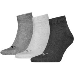 Puma 3P Quarter Socks Grau Gr 43/46 in grau von PUMA