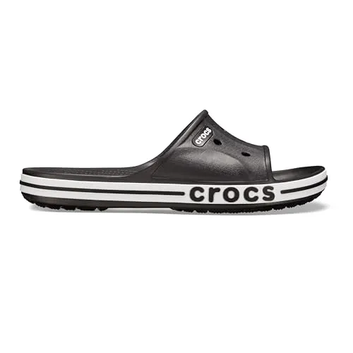 Crocs Unisex Erwachsene Bayaband Slide Badeschlappen, Black/White, 37/38 EU