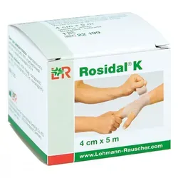 Rosidal K Binde 4 cmx5 m - Hochwertige Binde für optimale Wundversorgung und Pflege, 1 Stück von Lohmann Rauscher