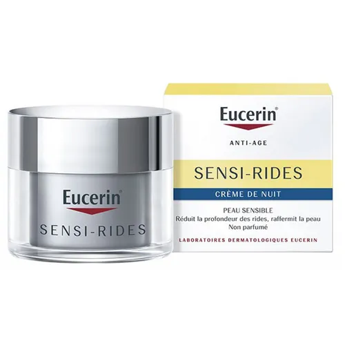 Die Eucerin Sensi-Rides Anti-Falten Nachtpflege 50 ml enthält Ubichinon (Q10), e
