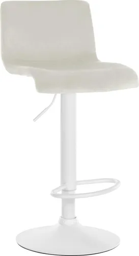 Deluke Barhocker Creme, 39x83 cm, höhenverstellbar und drehbar