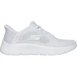 Skechers Slip-Ins: Go Walk Flex Sneaker Weiß - Größe 35 - Bequeme Slip-Ins für Damen in strahlendem Weiß. Das atmungsaktive Material und die elastische Schnürung sorgen für perfekten Sitz und hohen Tragekomfort – ideal für den Alltag und entspannte Freizeitaktivitäten.